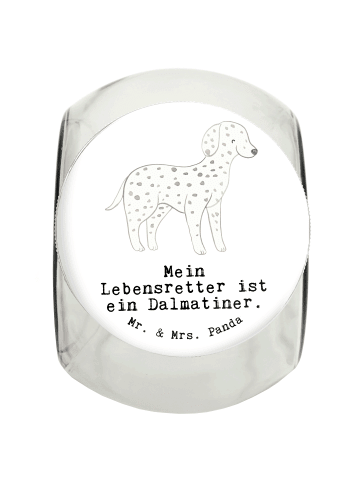 Mr. & Mrs. Panda Leckerli Dose Dalmatiner Lebensretter mit Spruch in Weiß