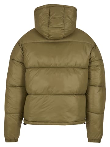 Urban Classics Urban Classics Shiny Puffer Jacket With Hood in tiniolive