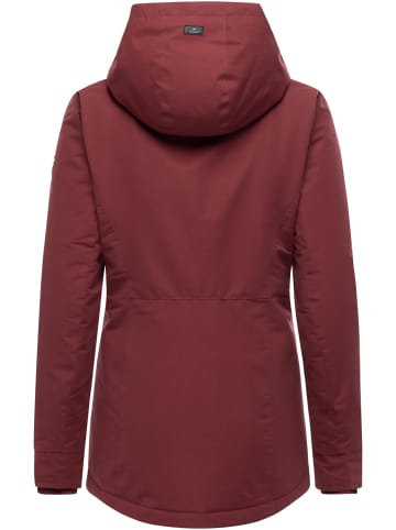 ragwear Kurzmantel Alvena YOUMODO in Wine Red