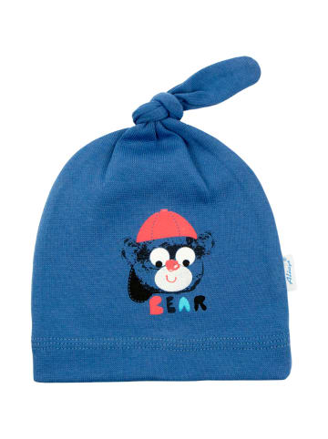 Aliap Babymütze Bär in blau