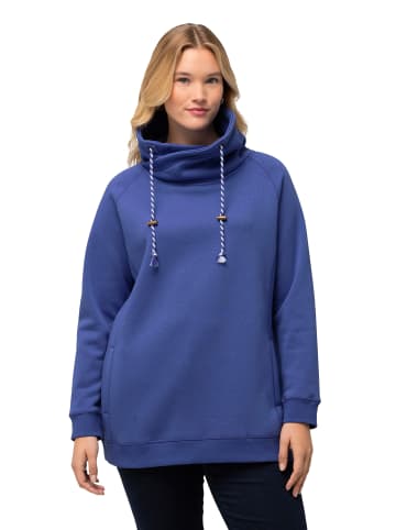 Ulla Popken Sweatshirt in blau lila