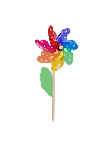 relaxdays 4 x Windrad in Bunt - (B)18 x (H)38,5 x (T)9 cm