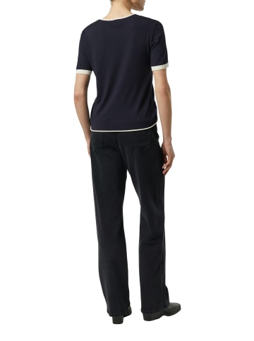 comma Strickshirt in marine - 0002