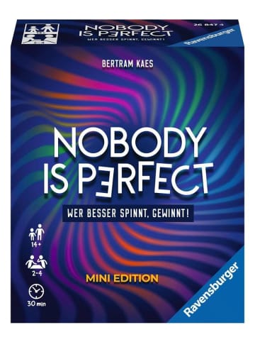 Ravensburger Partyspiel Nobody is perfect Mini Edition - Spiele für Erwachsene ab 14 Jahre 14-99 Jahre in bunt