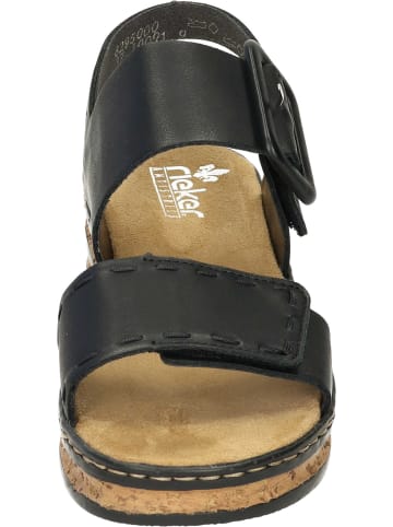 rieker Komfort-Sandalen in schwarz