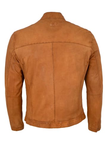 Milestone Lederjacke Lammnappa in Camel