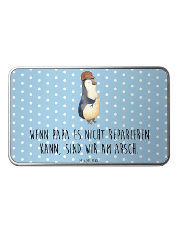 Mr. & Mrs. Panda Plätzchendose Wenn Papa es nicht reparieren kan... in Blau Pastell