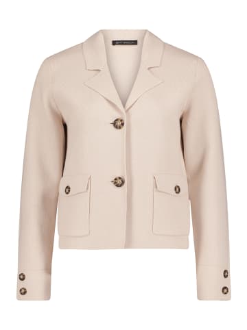 Betty Barclay Strickblazer mit aufgesetzten Taschen in Grau