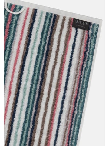 Ross 2 X Wasch- 2 X Gäste- 2 X Dusch- 2 X Handtuch im Set Vita in Dunkelgrün / blau