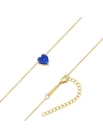 Eastside NY Kette Herz aus Edelstahl mit Zirkonia in gelbgold