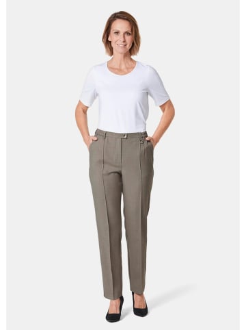 GOLDNER Knitterarme Hose Anna mit SilverFresh-Ausrüstung in helltaupe