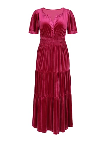 NAEMI Women Dress in Wine Red