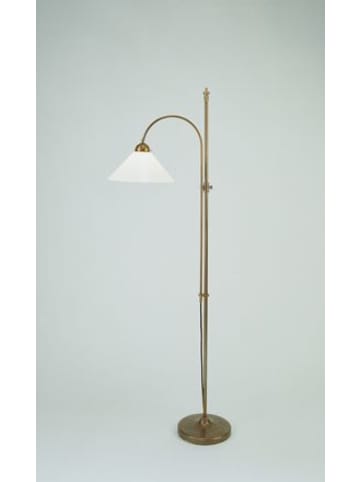 Licht-Erlebnisse Stehlampe (B)30 x (H)160 cm in Berliner Messing Weiß