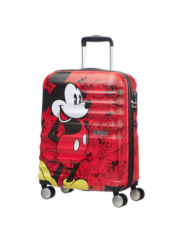 American Tourister Wavebreaker Disney - 4-Rollen-Kabinentrolley S 55 cm in Mickey Comics Red