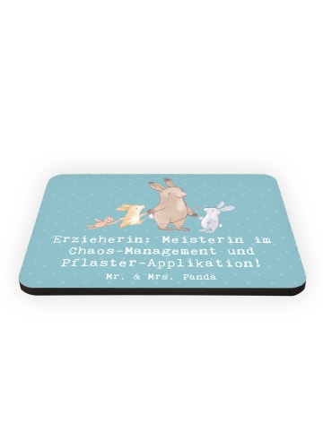 Mr. & Mrs. Panda Magnet Erzieherin Chaos-Management mit Spruch in Meeresbrise