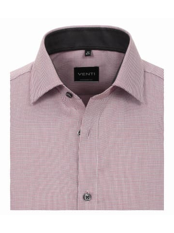 Venti Langarm Business Hemd für Herren in rot