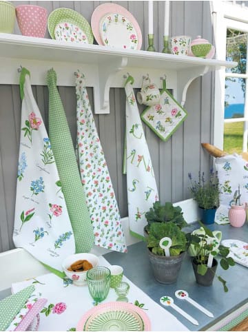 Greengate Stoffserviette mit Spitze DOTTY PALE PINK Rosa mit weißen Punkten