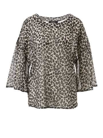 Aniston SELECTED Schlupfbluse in beige-schwarz-camel