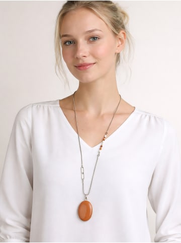 collezione alessandro Lange Kette " Amelie " in braun