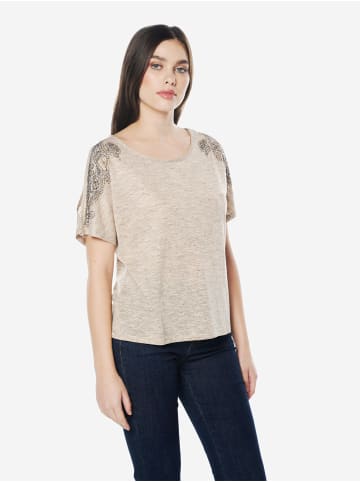 KOROSHI Damen Tshirt in beige