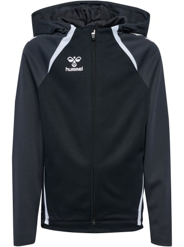 Hummel Reißverschluss Jacke Daumenlöcher Hmllead Kinder in BLACK/ASPHALT