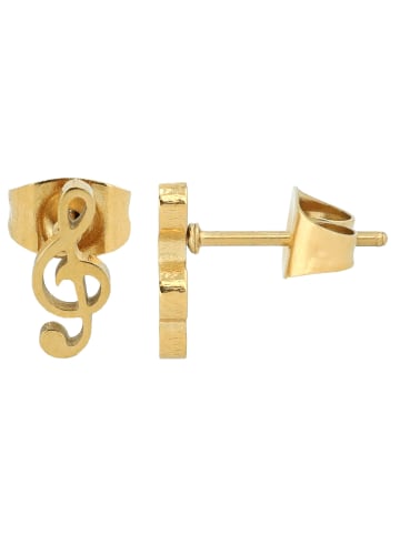 Adeliás Damen Ohrringe – Ohrstecker aus Edelstahl in gold