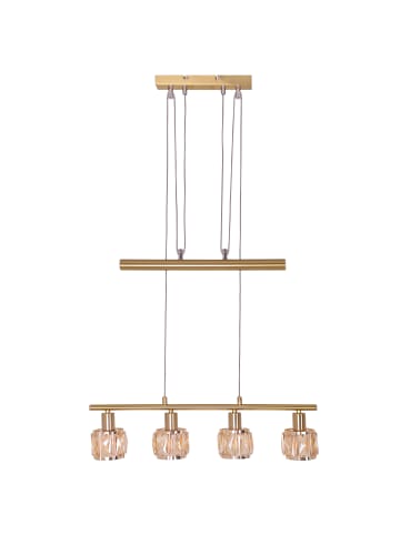 näve LED Pendelleuchte "JOSEFA" in gold - (L)60 cm x (B)10 cm x (H)160 cm - EEK F