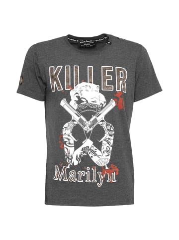 Roberto Geissini Killer Babe T-Shirt Grau Unisex