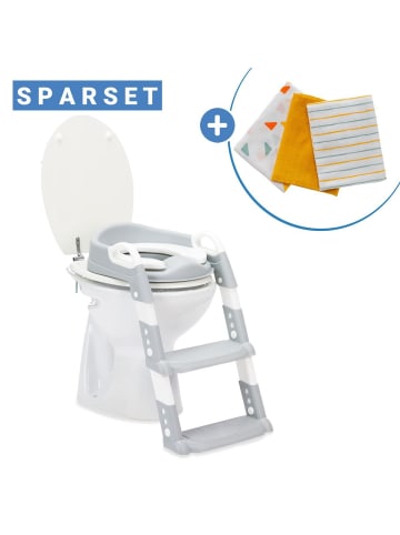 fillikid Toilettentrainer Ben höhenverstellbare in weiss,grau