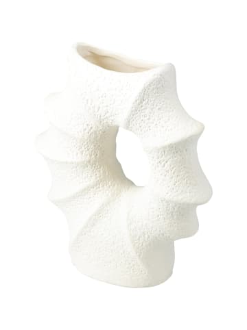 Home&Styling Collection Porzellanvase in Muschelform MURI in Weiß, (B) 7 x (H) 23,5 x (L) 21 cm