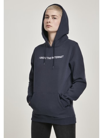 Mister Tee Hoodie "Ladies I broke Hoody" in Blau