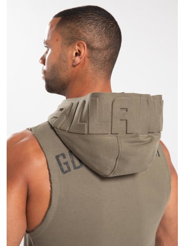 Gorilla Wear Ärmelloser Marshall-Hoodie – Armeegrün – 2XL