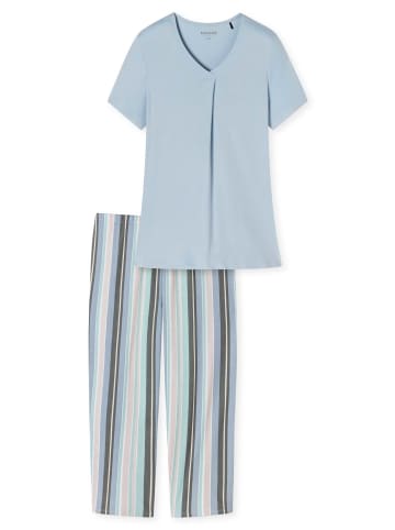 Schiesser Pyjama in Hellblau