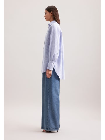 Seidensticker Schlupfbluse Oversized in Mittelblau
