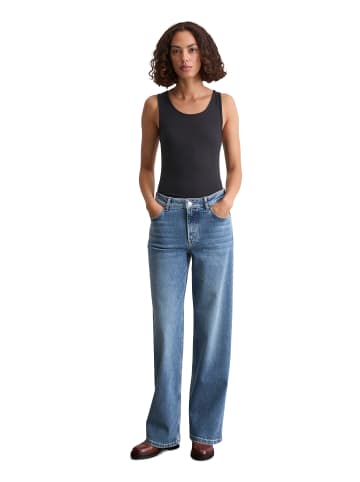 Marc O'Polo Jeans Model Linn wide in Tinted vintage blue wash