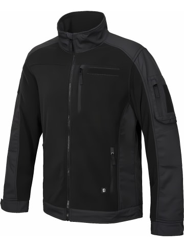 Brandit Fleecejacke/Fleecepullover "Fleece Ripstop Jacket" in Schwarz