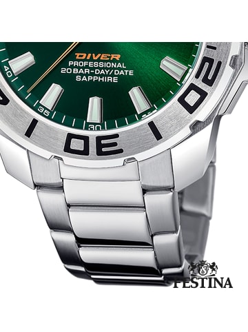 Festina Analog-Armbanduhr Festina The Originals silber extra groß (ca. 46mm)