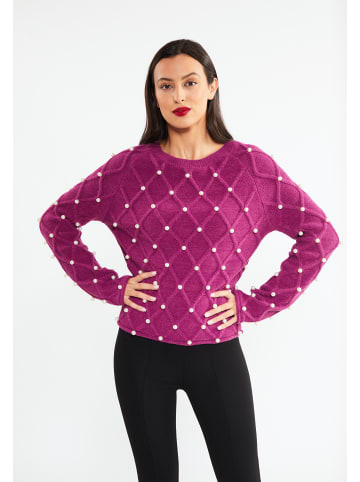 faina Strickpullover in Fuchsia