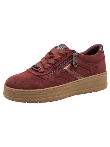 Tamaris WIDE FIT Sneaker in MERLOT