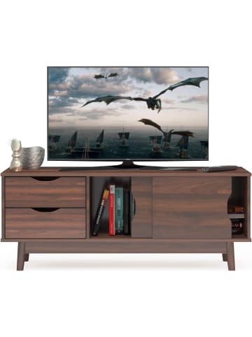 COSTWAY TV-Regal in Braun