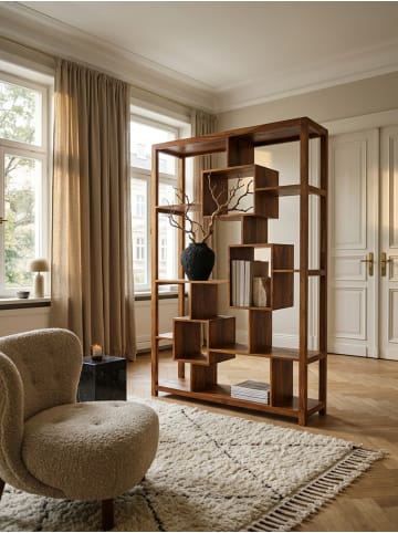 KADIMA DESIGN Bücherregal Standregal | Sheesham, 115x180cm, Massiv, Landhaus