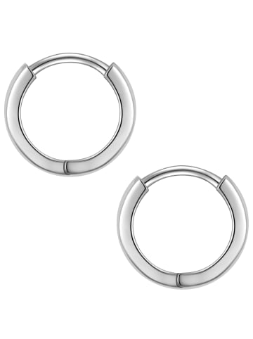 Yokoamii Creolen aus Metall-Legierung in silber