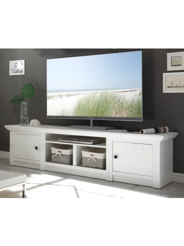 Furn.Design TV-Lowboard in Pinie weiß Landhaus 194 x 51 cm
