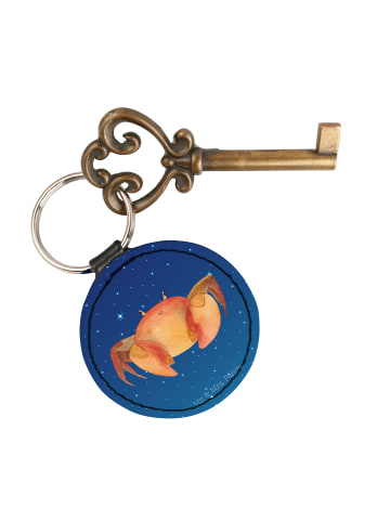 Mr. & Mrs. Panda Anhänger Sternzeichen Krebs ohne Spruch in Sternenhimmel Blau