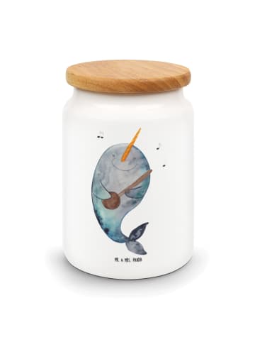 Mr. & Mrs. Panda zuckerdose Narwal Gitarre ohne Spruch in Weiß