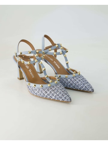 George Watts Slingpumps in Blau