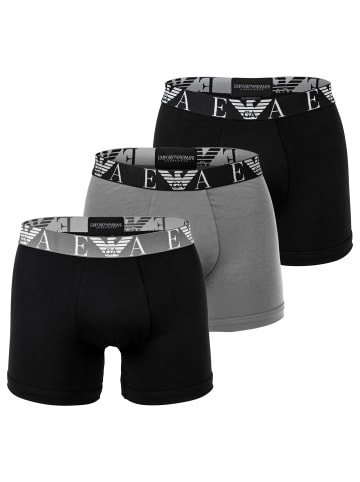 Emporio Armani Boxershort 3er Pack in Schwarz/Grau