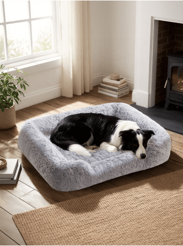 Feandrea Hundebett Bobbee in Ombré-Grau - (B)91 x (H)18 x (T)68 cm