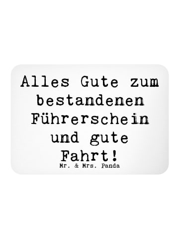 Mr. & Mrs. Panda magnet Spruch Erste Erfahrungen im Straßenverke... in Weiß