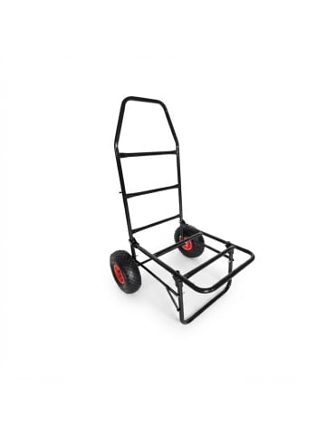 relaxdays Transportwagen in Schwarz – (B)50 x (H)102 x (T)37 cm